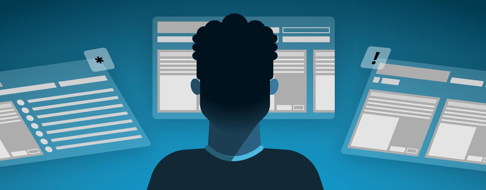 Person doing website maintenance for security and software updates