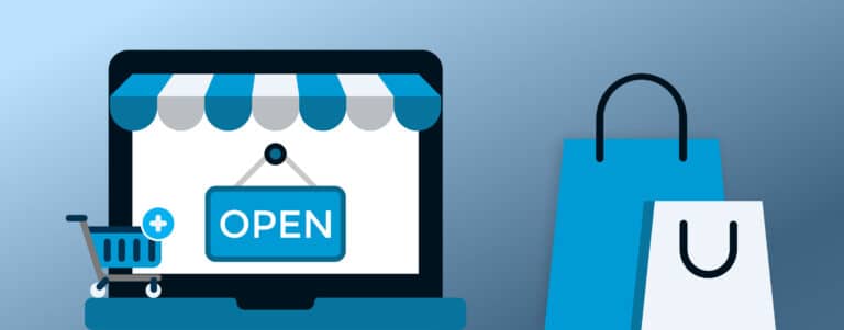 Illustration of an online shop